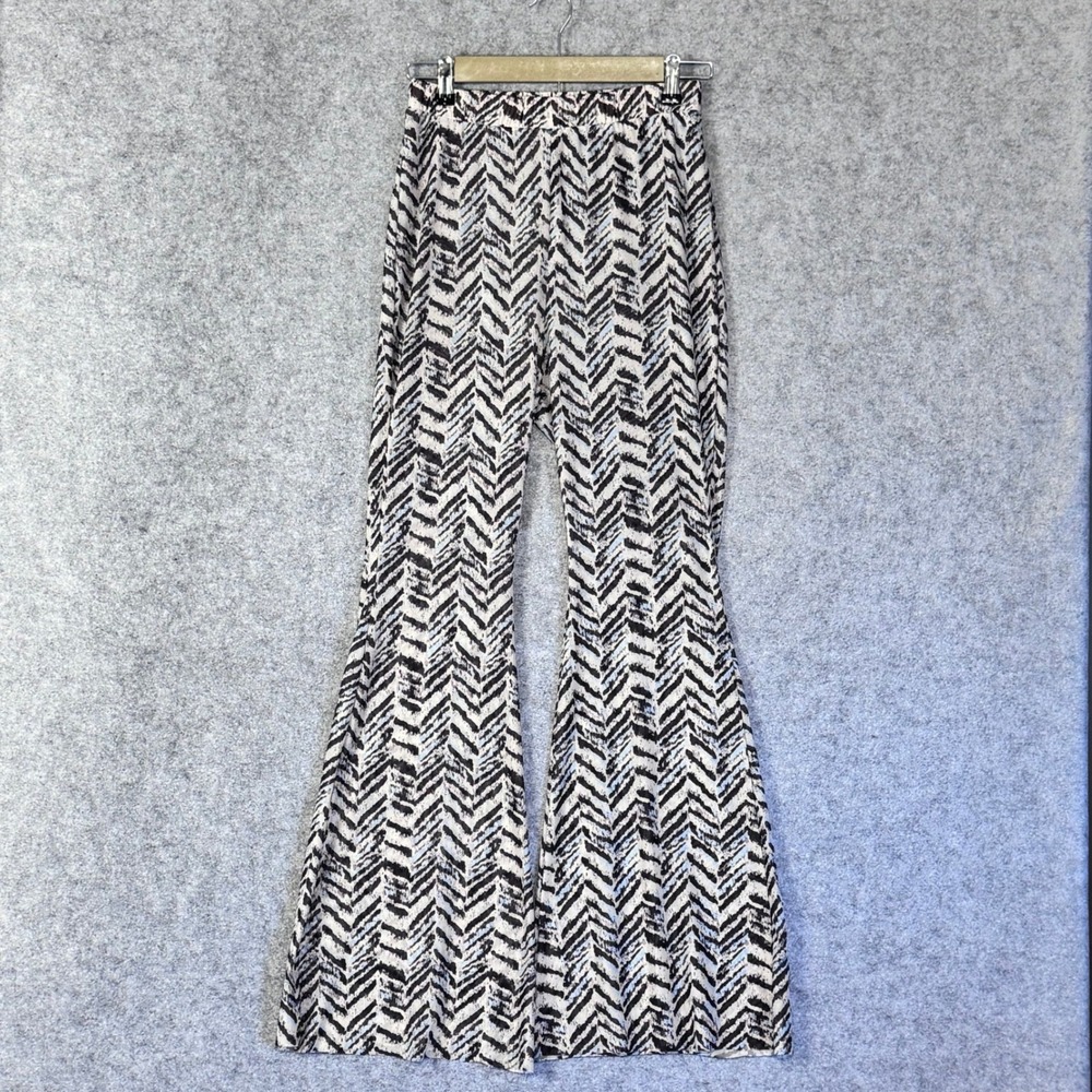 Windsor‎ Bell Bottoms S High Waisted Disco Flare Wide Mesh Hippie Festival Boho